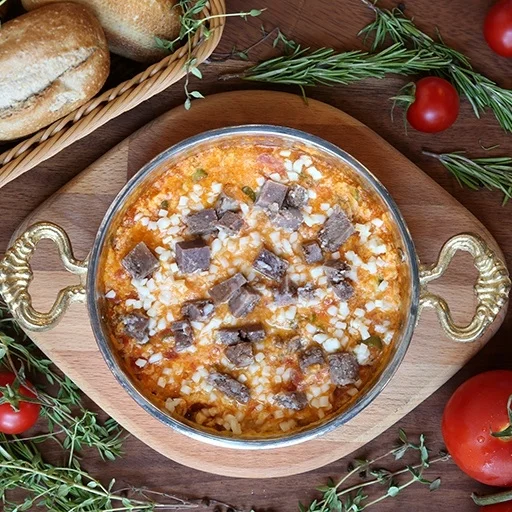 Kavurmalı Kaşarlı Menemen